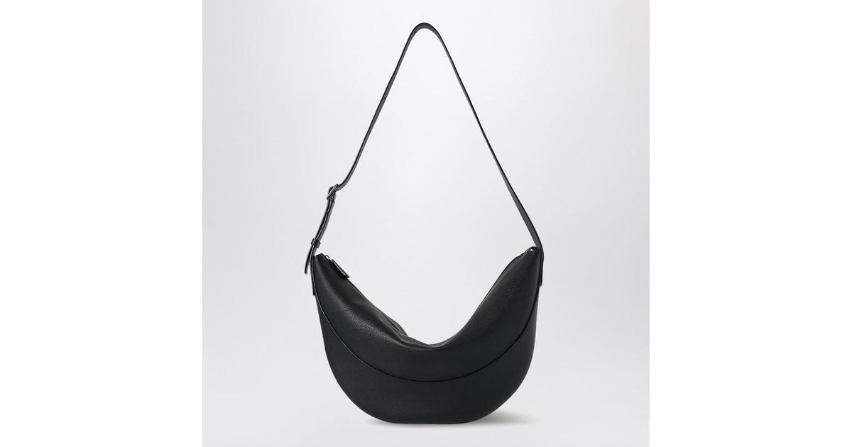 【The Row】 Jouve Shoulder Bag ブラック Jouve leather crossbody bag in black - The Row | Mytheresa
