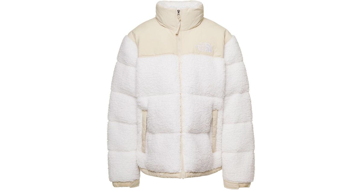 The North Face M High Pile Nuptse Jacket Gardenia /gravel in