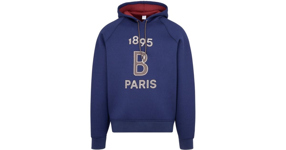 Berluti Synthetic Viscose Hoodie With Logo Sweatshirt in Blue for 