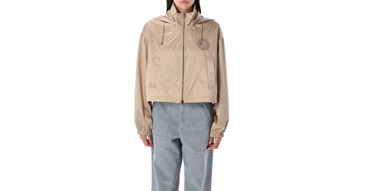 ブルゾン FENDI SS25 HOODED CROPPED BOMBER (FAN198AT8H F1RX9) Fendi Cropped Windbreaker in Blue | Lyst