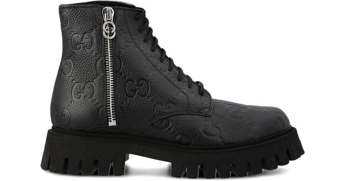 mens black gucci boots