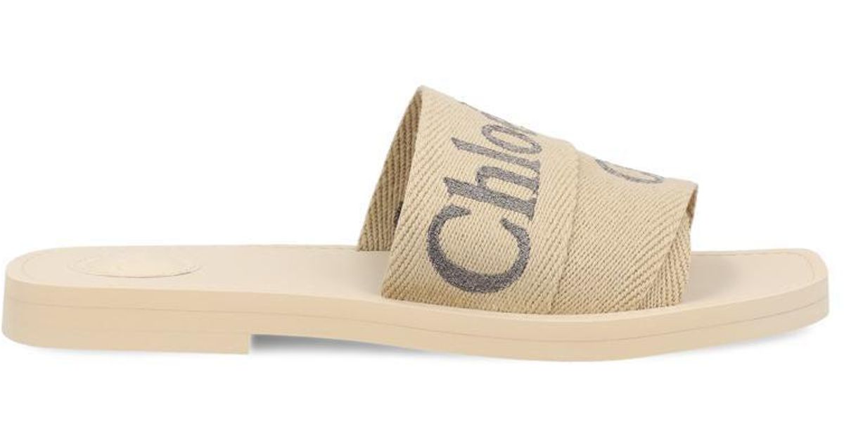 white chloe sandals