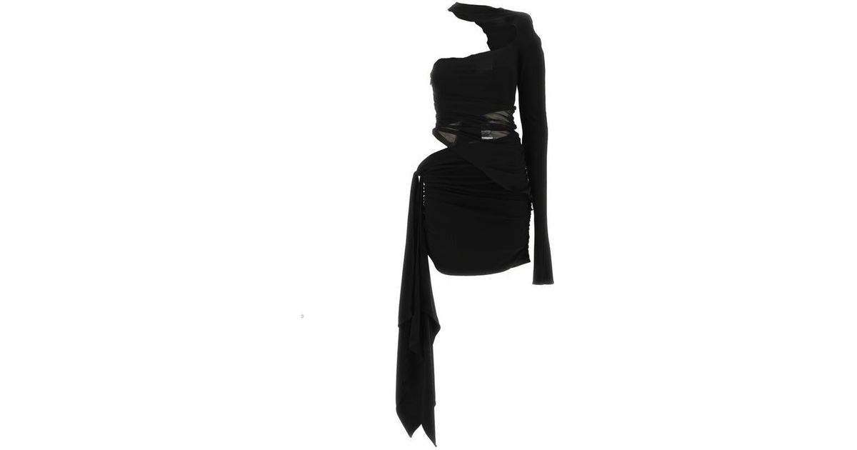 Mugler Dresses in Black | Lyst