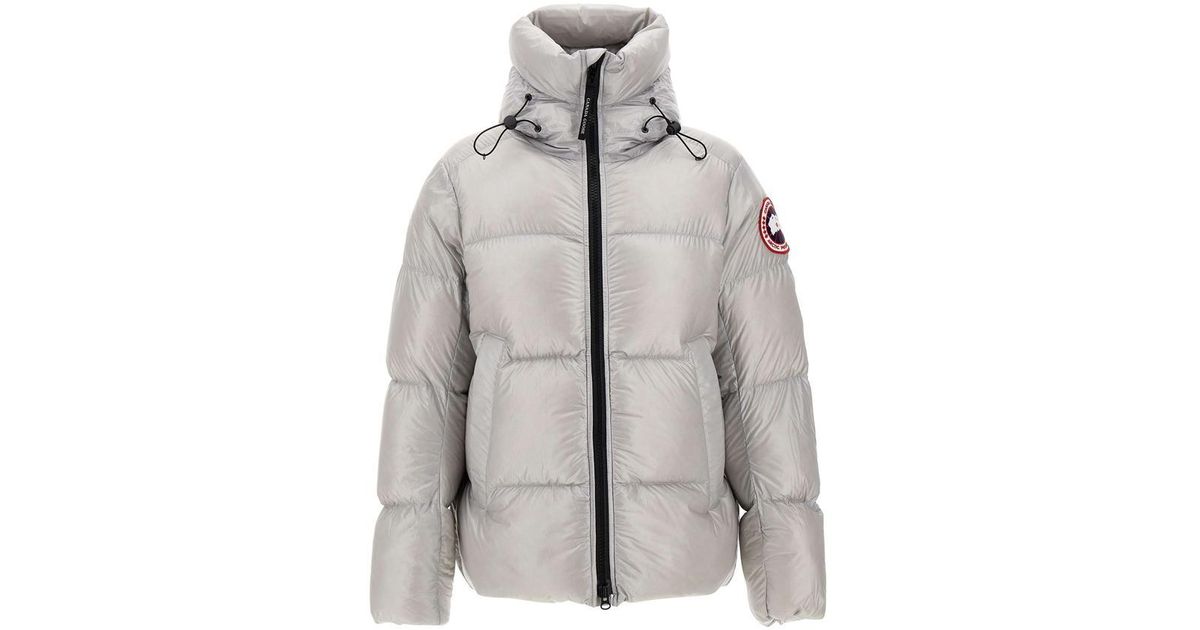Canada Goose "crofton Puffer" Down Jacket in Gray for Men | Lyst