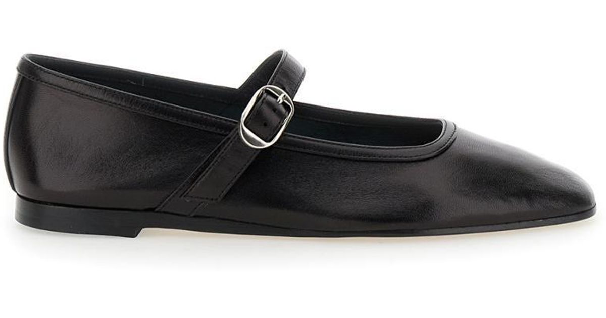 Le Monde Beryl Ballet Mary Jane Leather in Black | Lyst