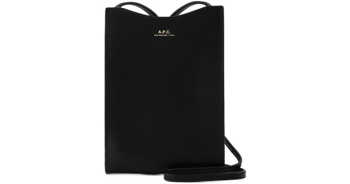 A.P.C. Neck Pouch Jamie Crossbody in Black | Lyst Australia