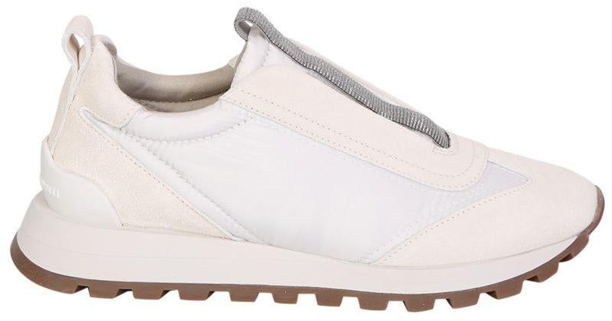 Brunello Cucinelli Sneakers in Natural | Lyst