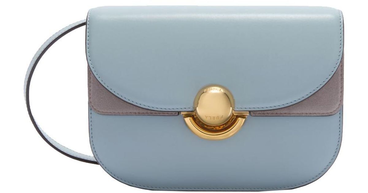 Furla Mini Crossbody Round Bags in Blue | Lyst