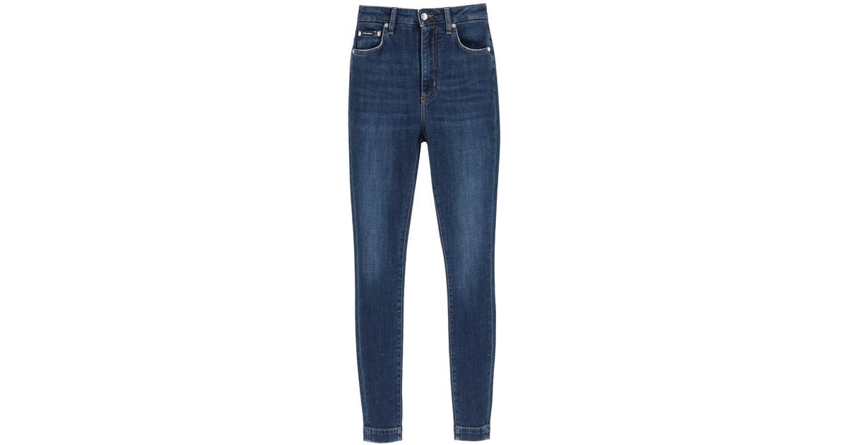 Dolce & Gabbana Audrey Jeans In Deep Blue Denim | Lyst