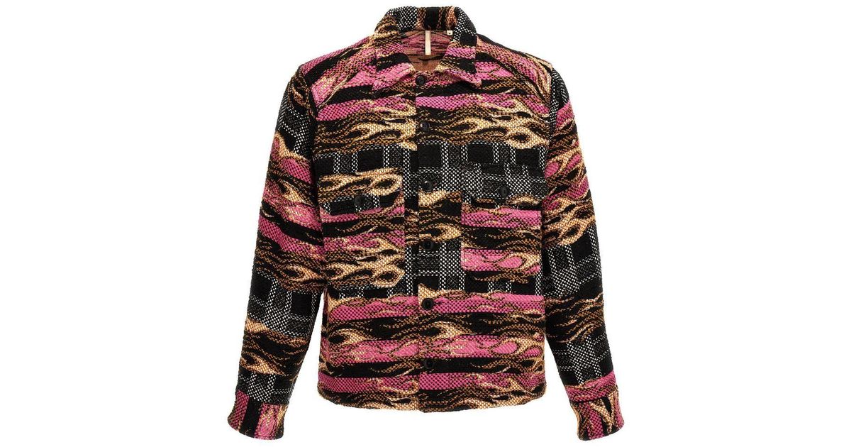 sunflower 'flame Cpo' Shirt in Red for Men Lyst