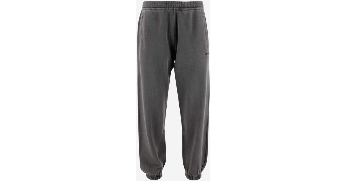 Carhartt WIP Cotton JOGGERS in Grey for Men | Lyst Canada