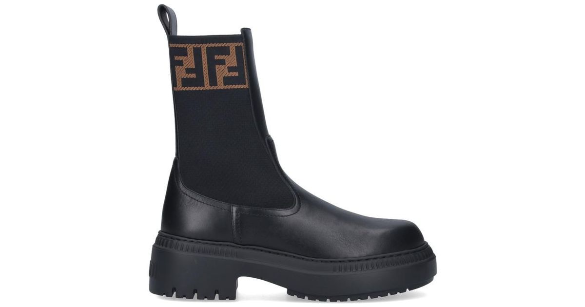 Fendi Boots in Blue | Lyst