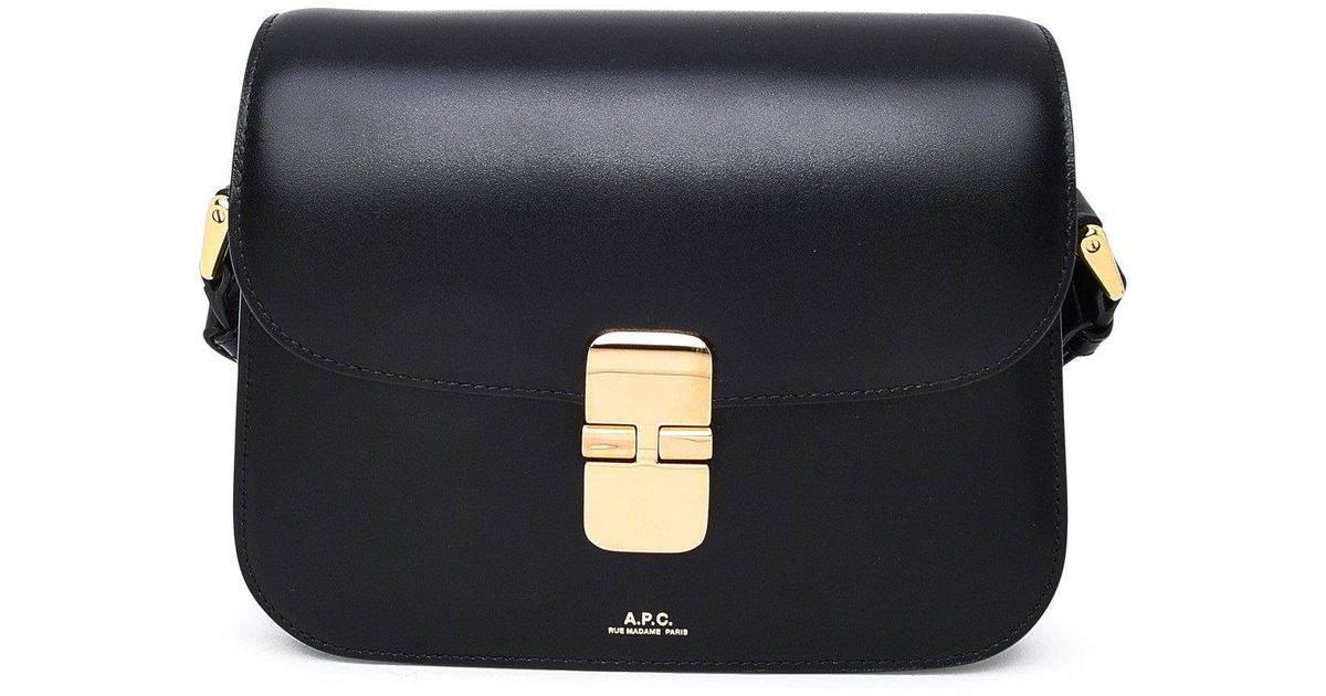 A.P.C. Mini Leather Grace Bag in Black - Save 11% | Lyst Australia