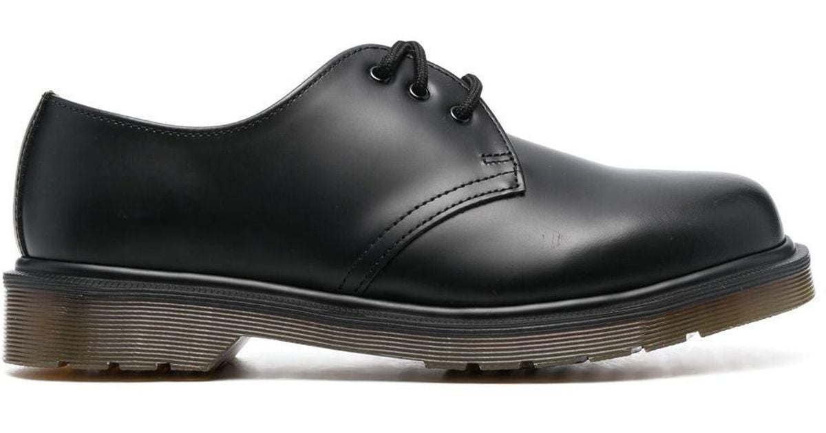 Dr. Martens 1461 Narrow Plain-welt Smooth-leather Shoes in Black - Save ...
