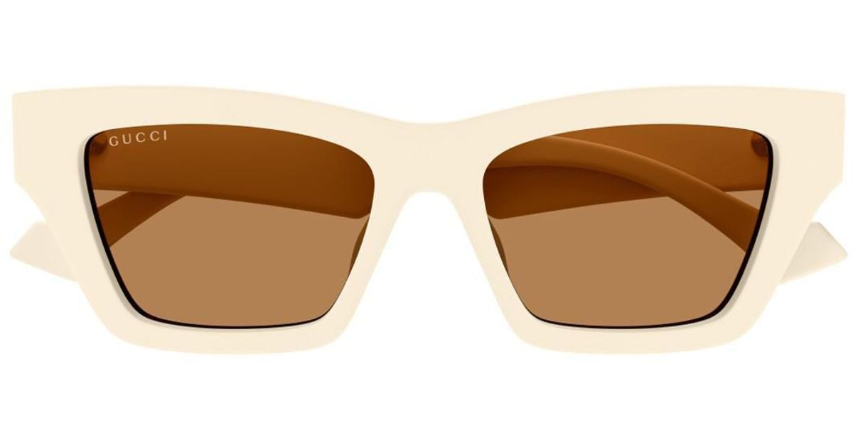Lineas Gucci Gucci Gg1753S Linea Emblem Sunglasses in Brown | Lyst UK