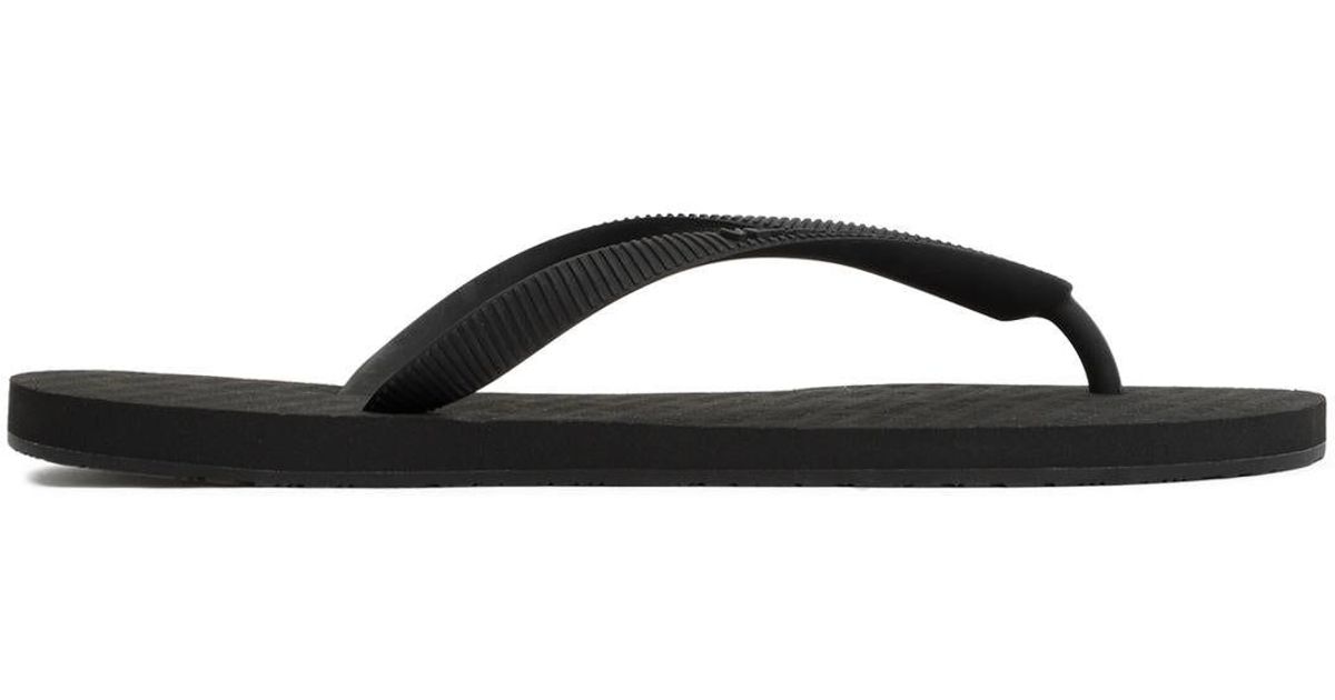Vetements Logo Flip Flops Shoes in Black for Men | Lyst