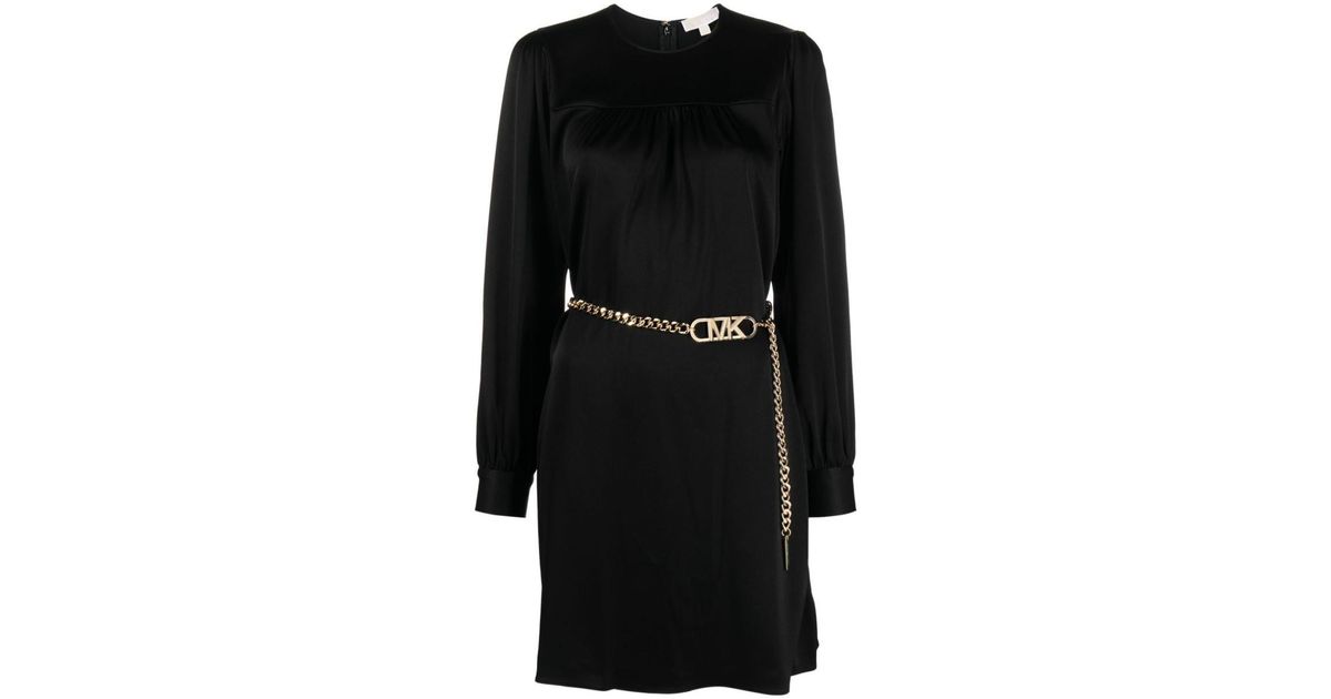 Michael Kors Chainbelt Dress in Black Lyst