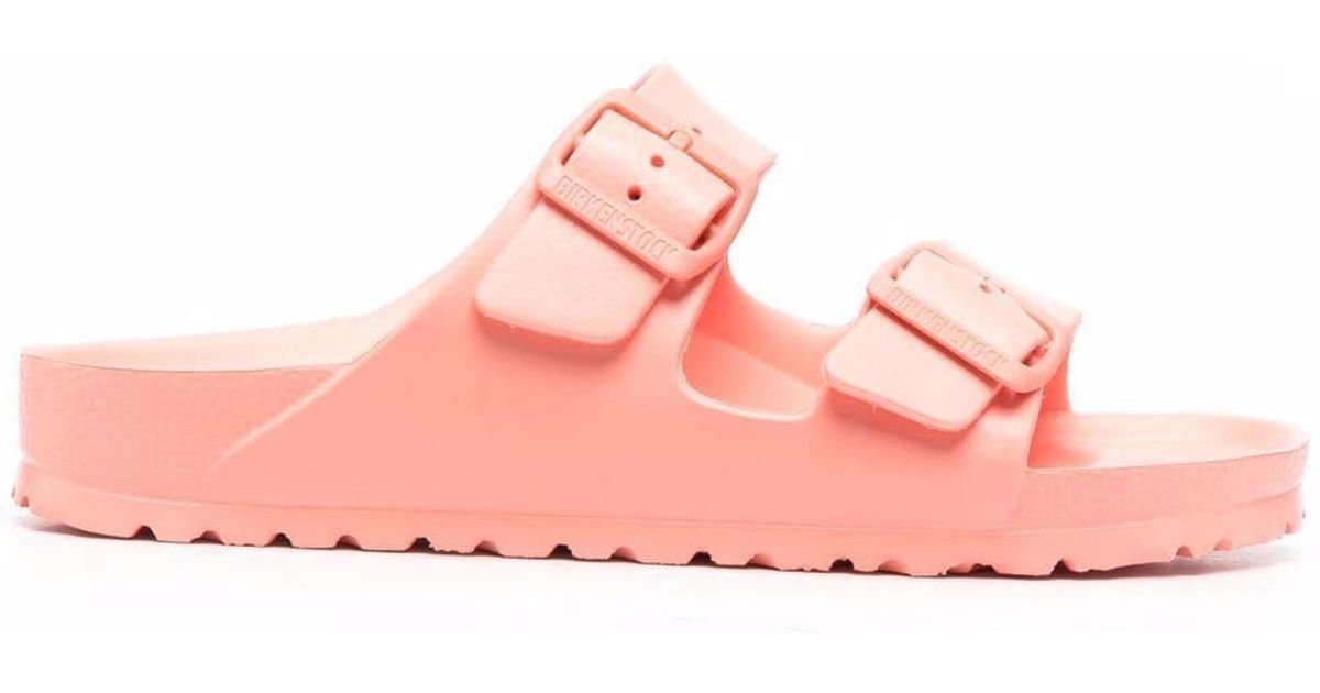 birkenstock washed metallic pink