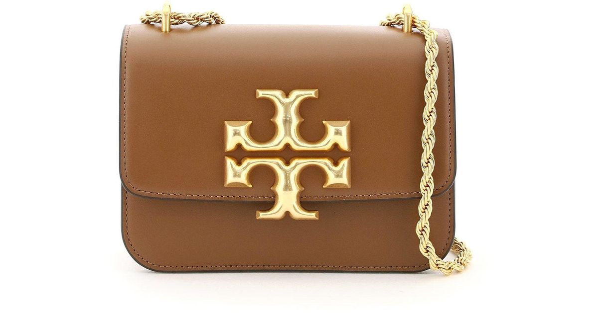 Tory Burch Leather Eleanor Small Shoulder Bag in Brown | Lyst Australia