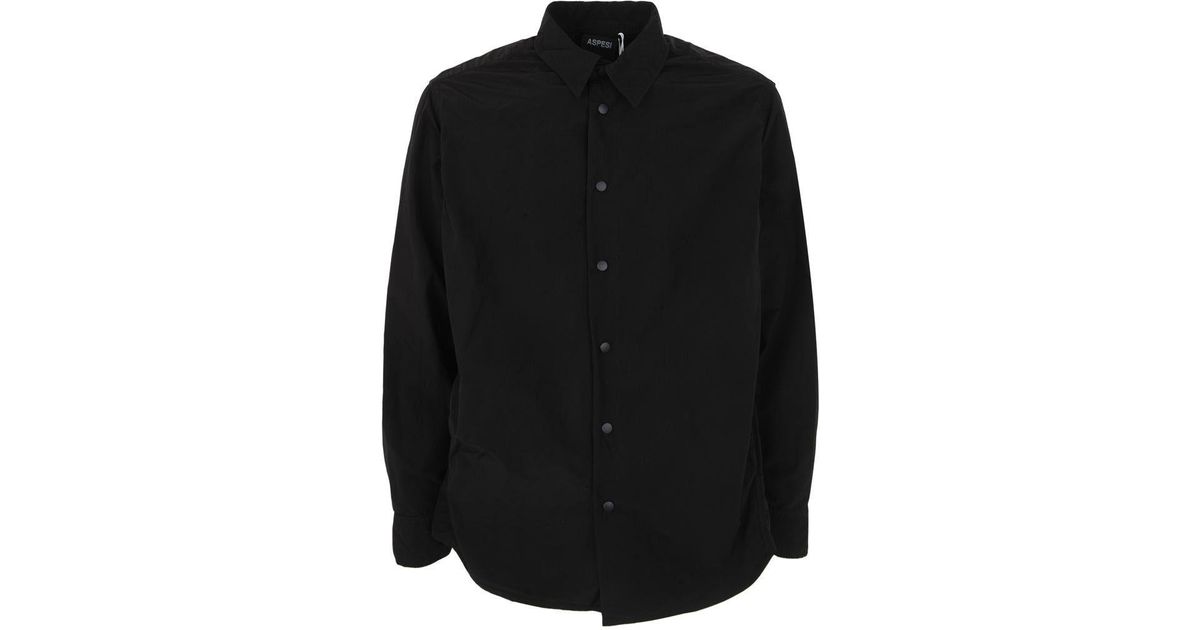 Aspesi Cassel Shirt Clothing in Black for Men | Lyst