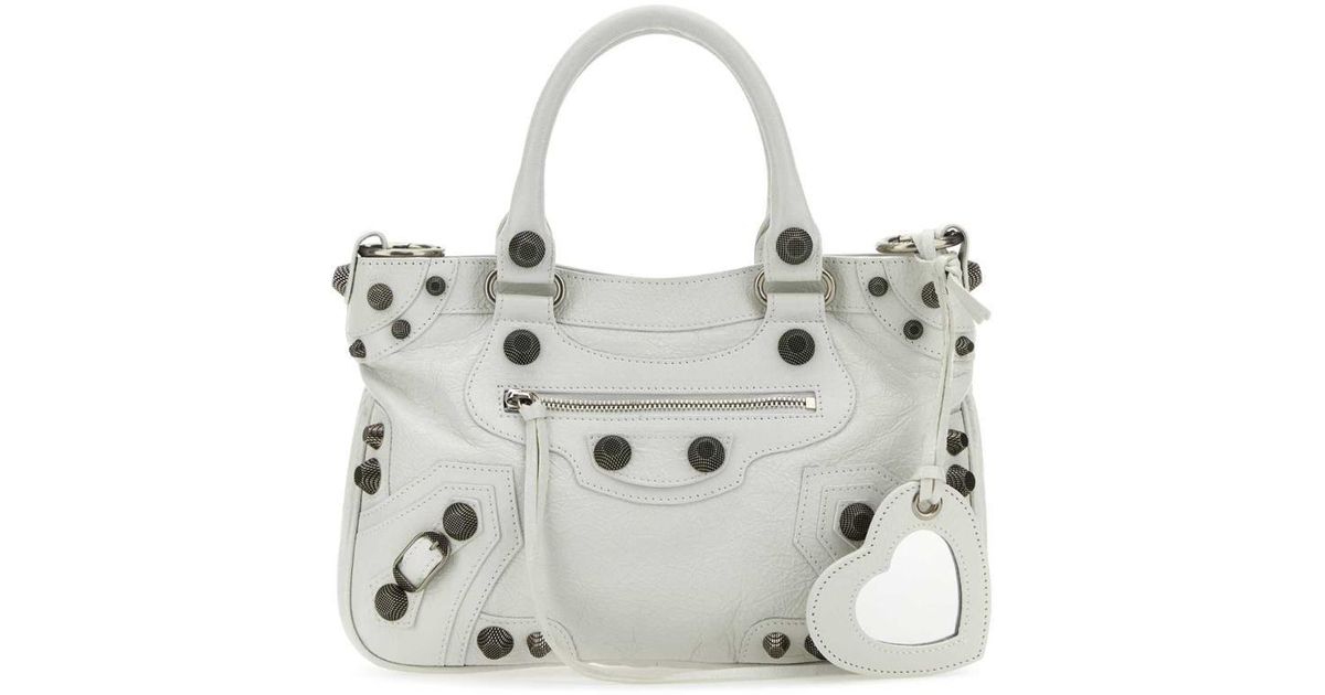balenciaga handbags white