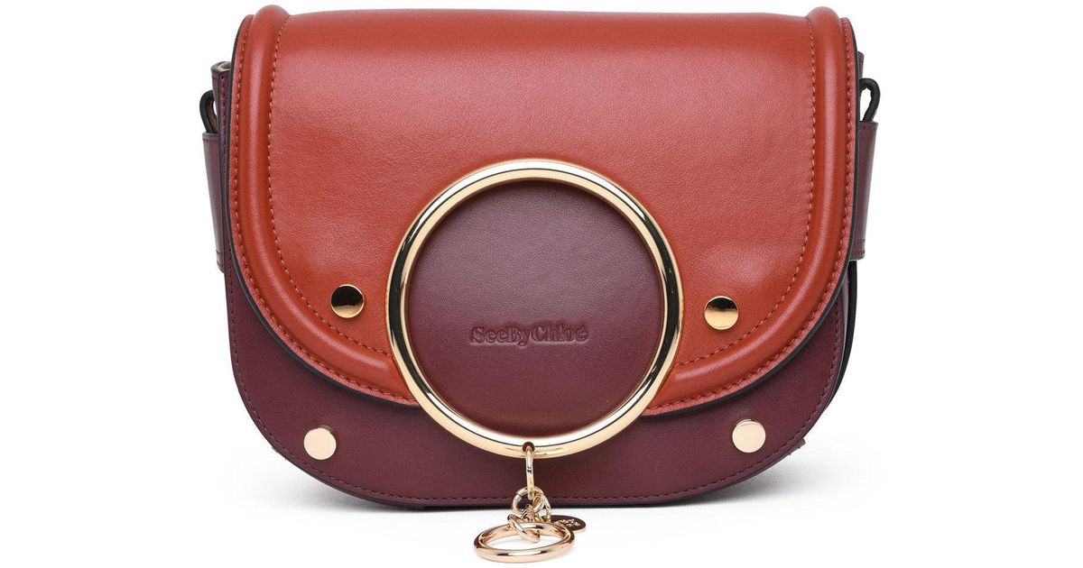 See By Chloé Leather Mara Shoulder Bag in Brown | Lyst
