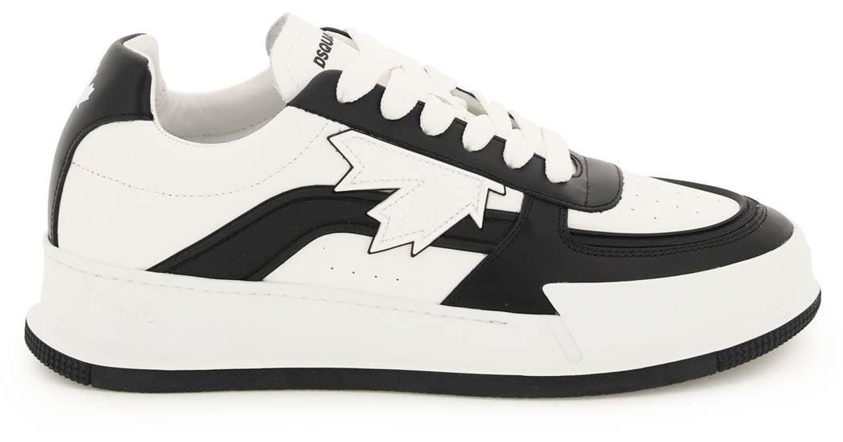DSquared² Leather Canadian Sneakers in White for Men Lyst