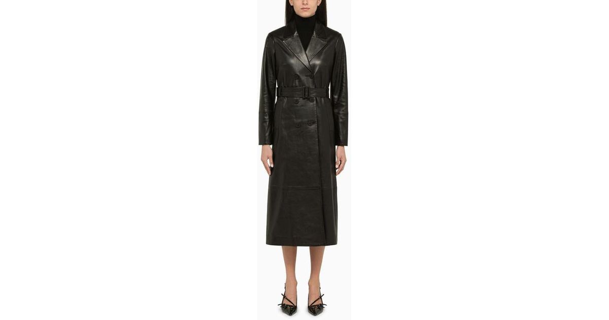 IVY & OAK Ivy Oak Lionne Trench Coat in Black Lyst