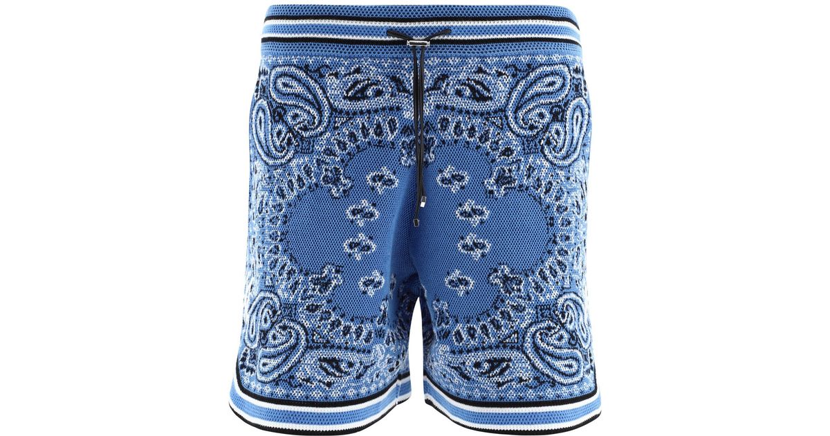 Amiri "bandana" Shorts in Blue for Men Lyst