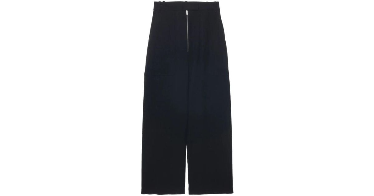 パンツ STUDIO NICHOLSON ZIP FRONT WIDE LEG PANTS Studio Nicholson ZIP FRONT WIDE LEG PANTS | Grailed