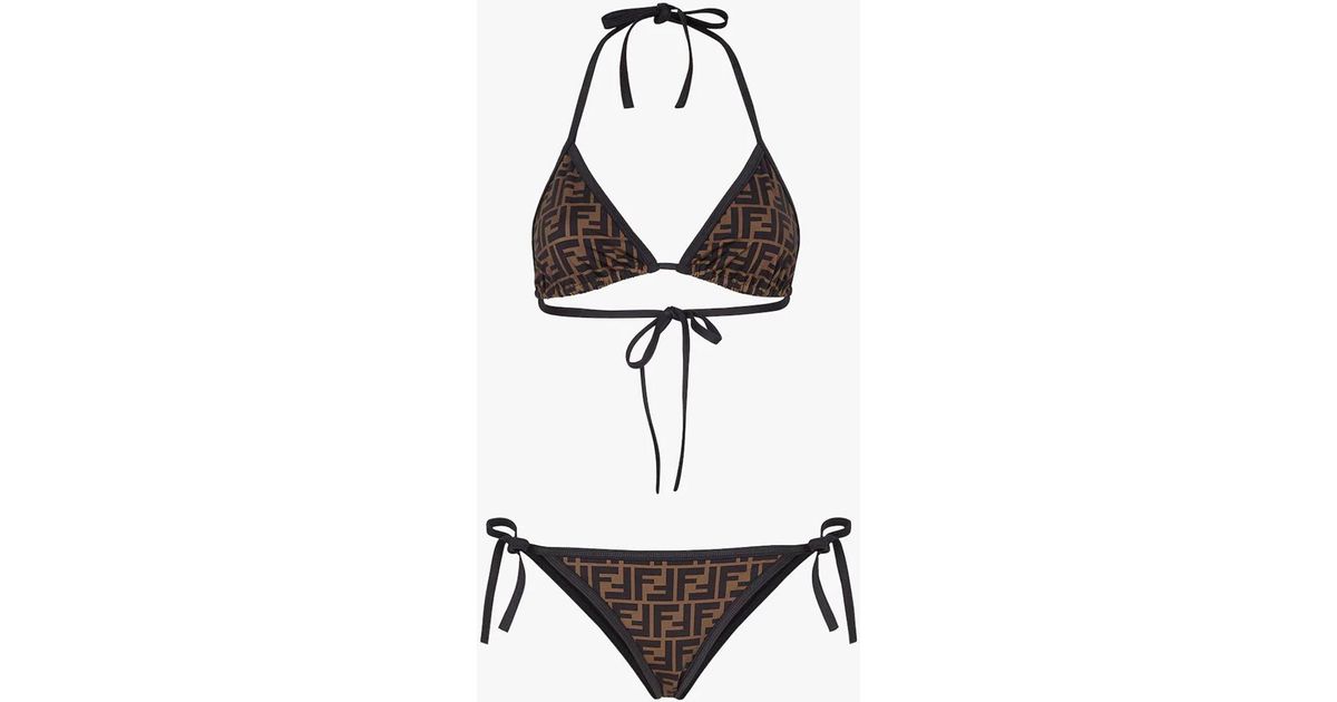 Fendi Bikini in Brown Lyst Australia