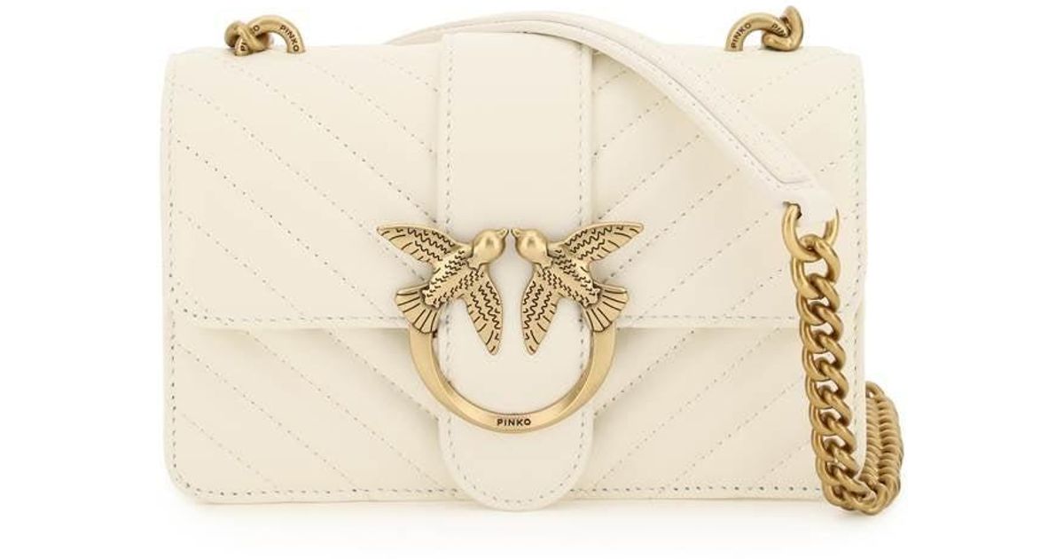 pinko mini love bag icon v quilt