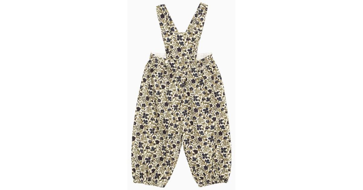 Bonpoint Flower Dungarees in Black | Lyst Canada