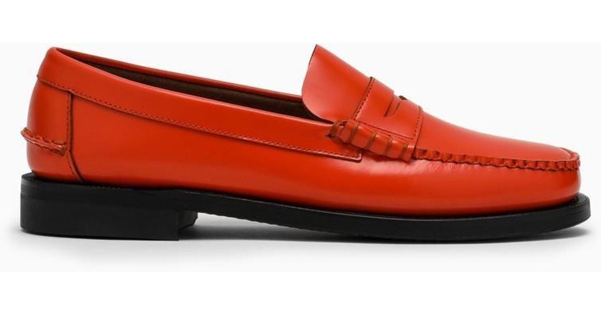 Sebago Loafer Dan Outsides in Red for Men Lyst