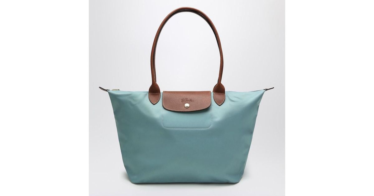 Longchamp Eucalyptus Coloured Le Pliage Original L Bag in