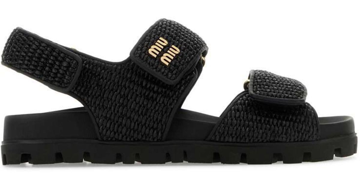 サンダル・ミュール MIU MIU Women Sandals 5Y410E F005070F0002 Black 22906966_52980788_600.jpg