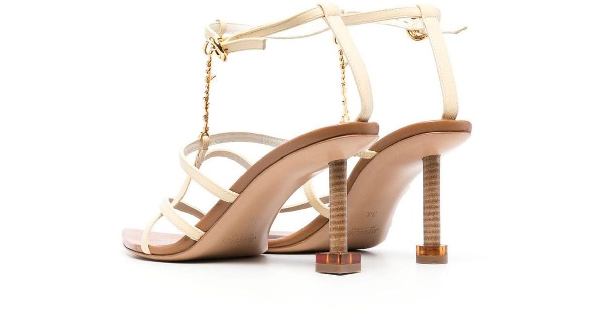 Jacquemus Sandals in Natural | Lyst