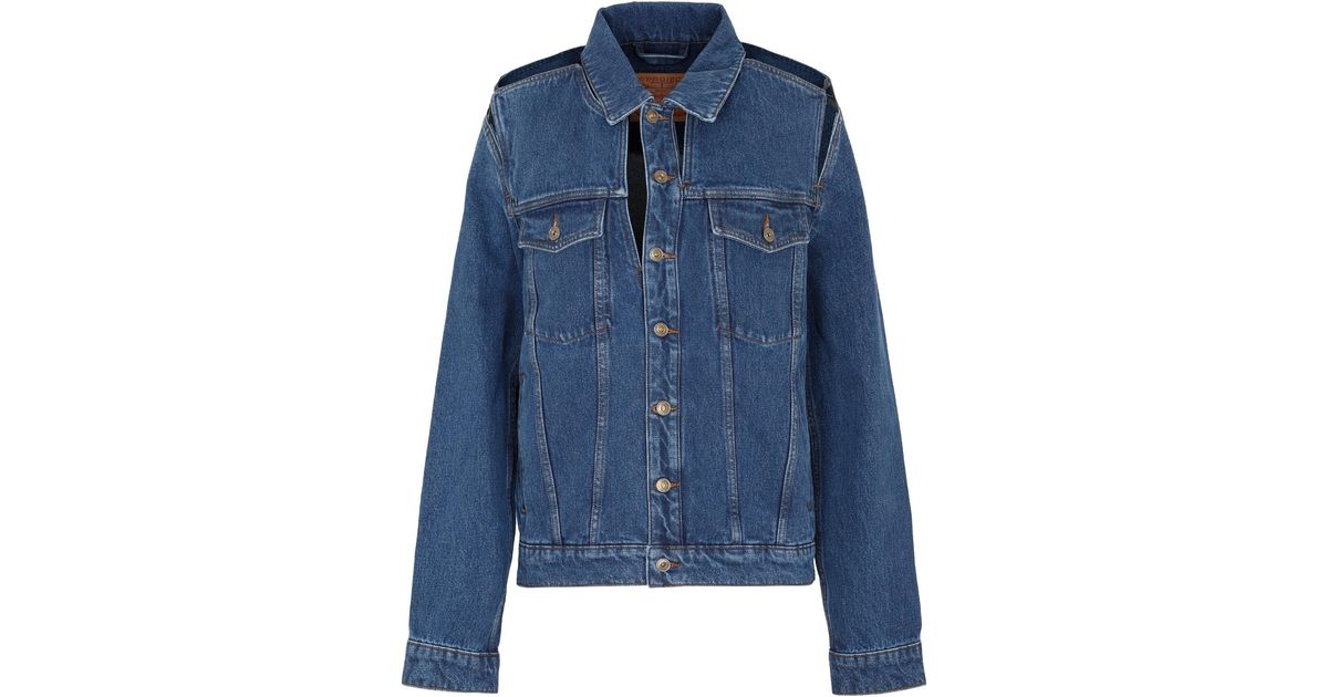 Y. Project Classic Peep Show Denim Jacket in Blue | Lyst Canada