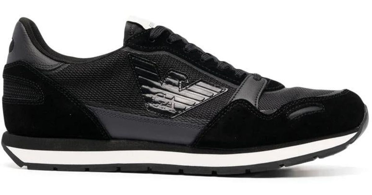 Emporio Armani Sneakers in Black for Men | Lyst