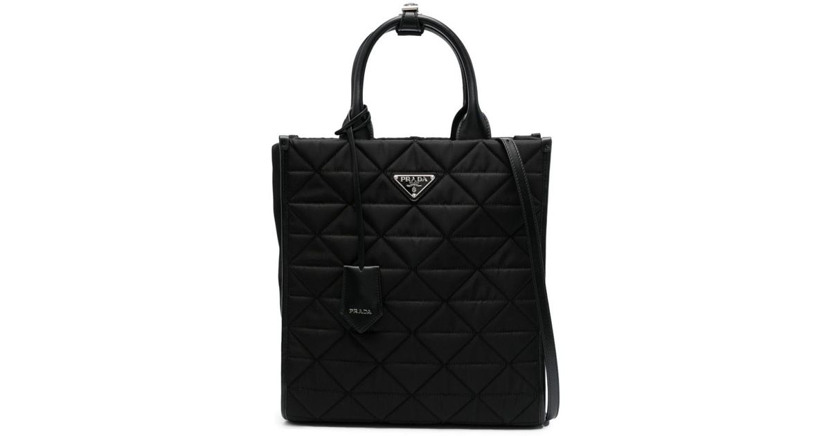 Prada quilted clearance tote bag