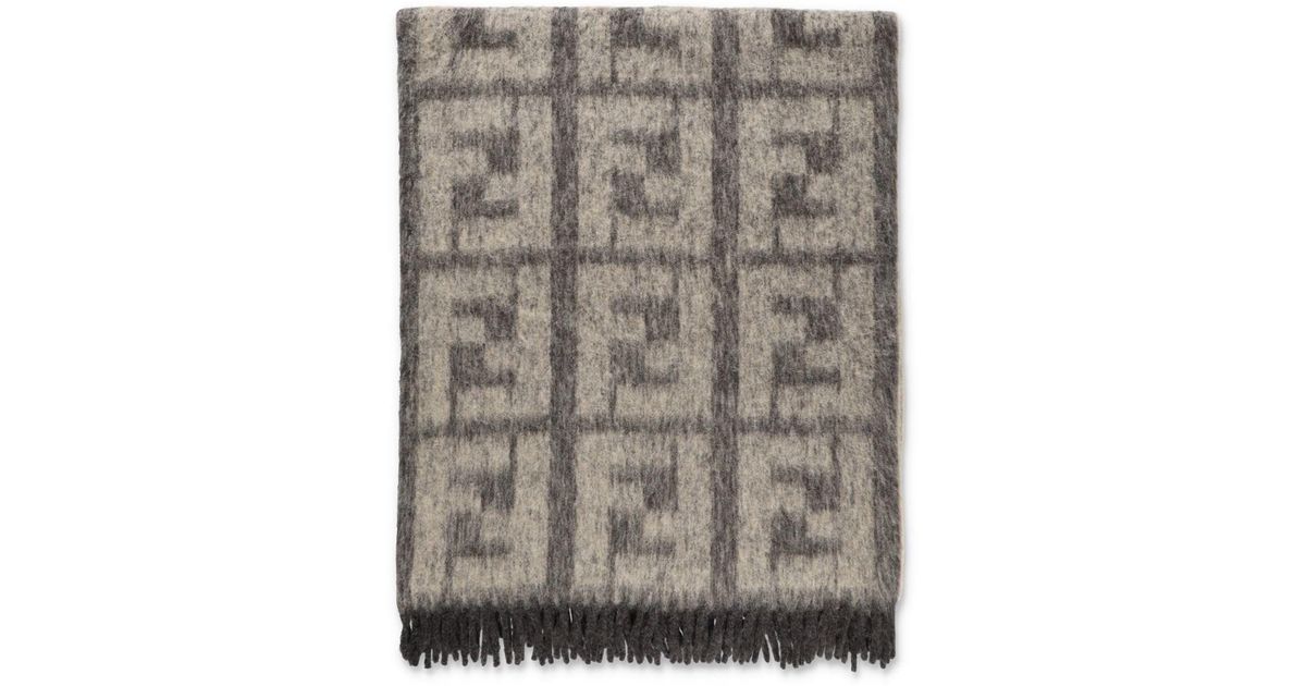 Fendi Throw Blanket in Gray for Men Lyst