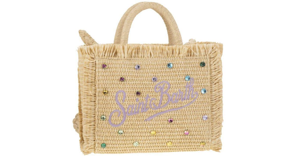 Mc2 Saint Barth Vanity Mini - Straw Effect Bag With