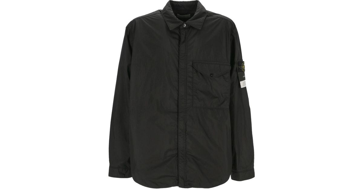 Black stone island jacket mens best sale