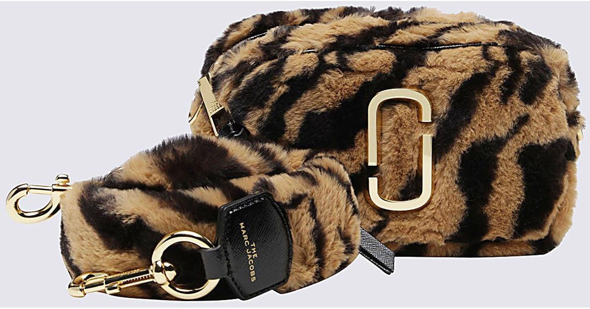 Marc Jacobs Brown And Black Faux Fur Snapshot Bag Lyst
