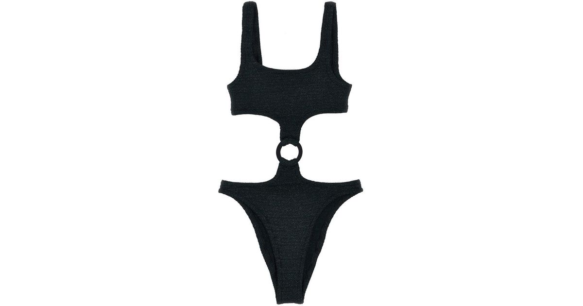 Mc2 Saint Barth 'Laurel' One-Piece Swimsuit in Black | Lyst