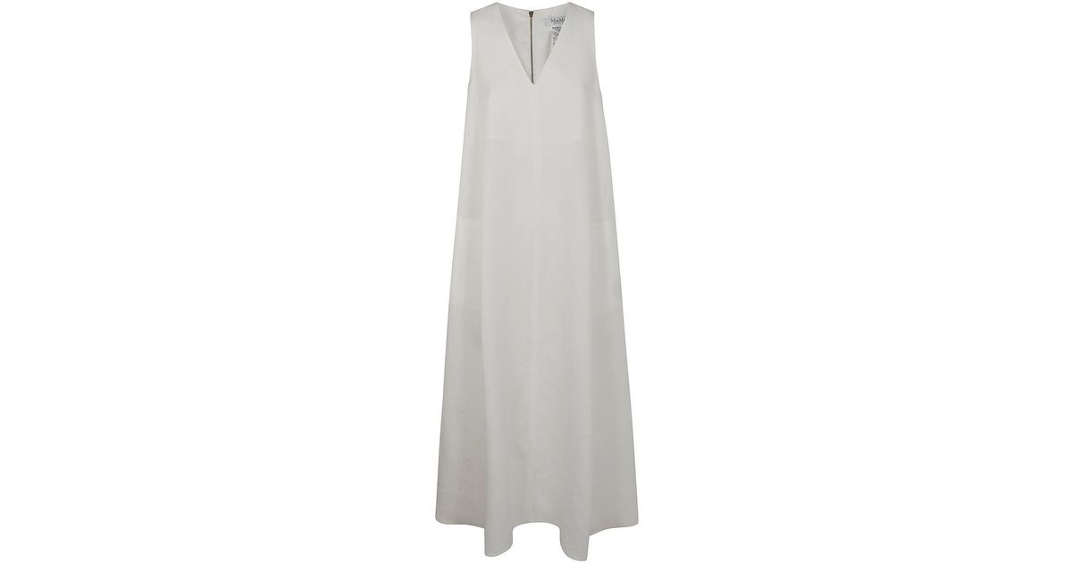 【関税＆送料込み】Max Mara Simeon Linen Sleevesless Dress MAX MARA Simeone linen maxi dress | NET-A-PORTER