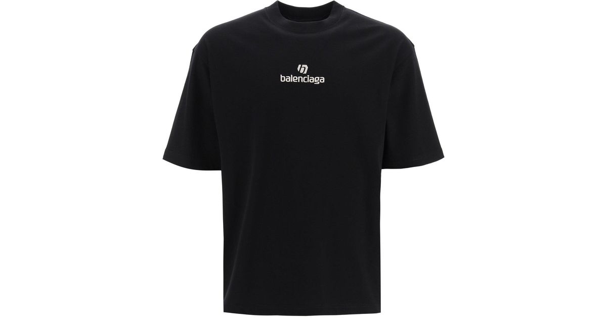 balenciaga sponsor logo t shirt