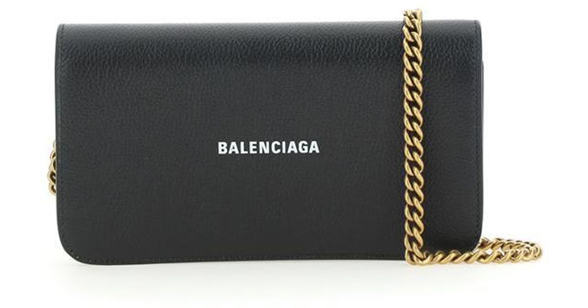 Balenciaga continental wallet on chain Clearance