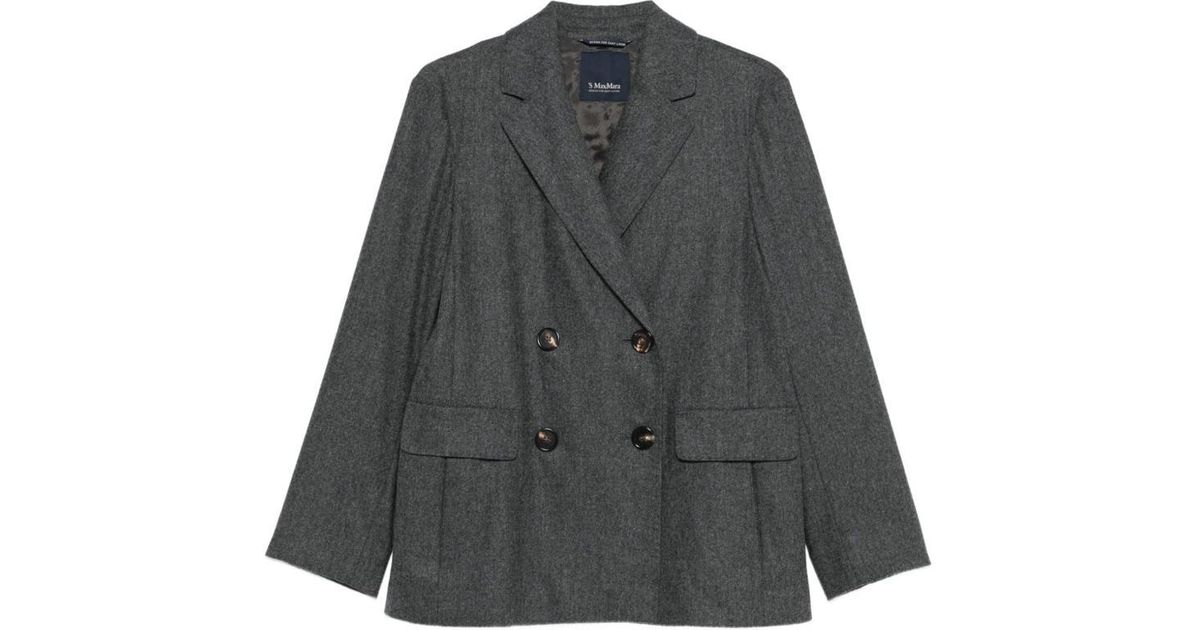 Max Mara Gray Nylon Coat