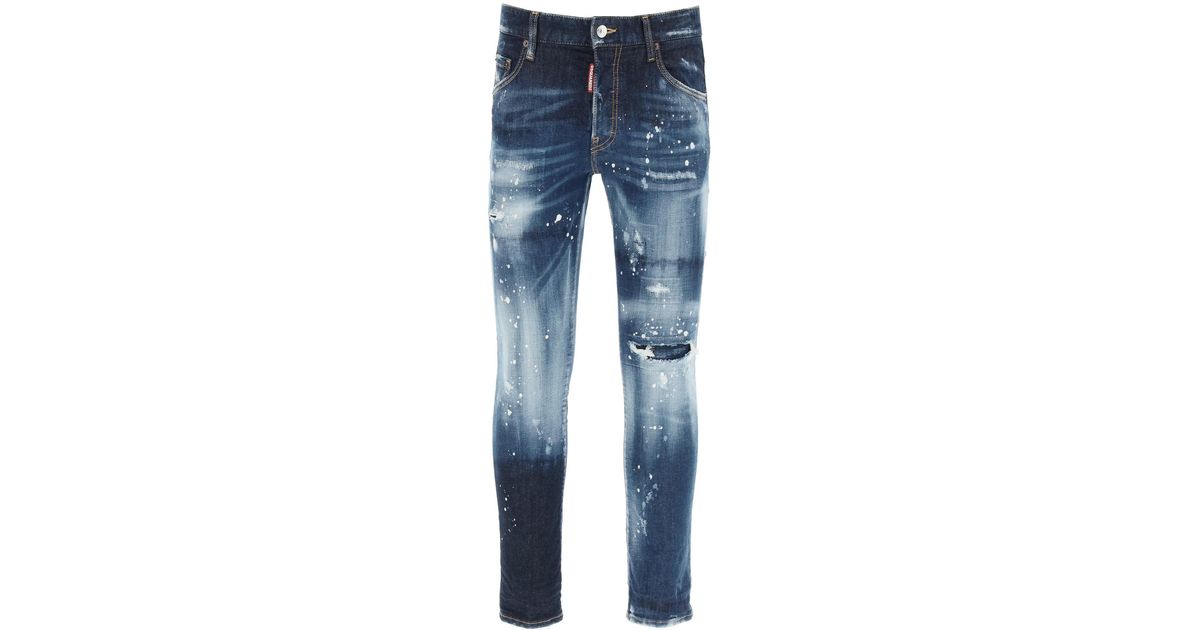 DSquared² Dark Ss Snowboard Wash Skater Jeans in Blue for Men   Lyst